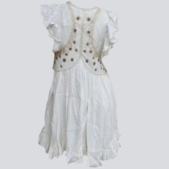 Brand New By Anthropologie V-Neck Sequin Deco Swing Dress - Picture 5 of 10